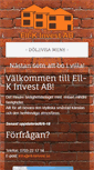 Mobile Screenshot of ell-kinvest.se